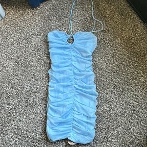 Light blue Oh Polly mini dress new with tags